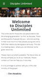 Mobile Screenshot of disciplesunlimited.com