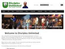 Tablet Screenshot of disciplesunlimited.com
